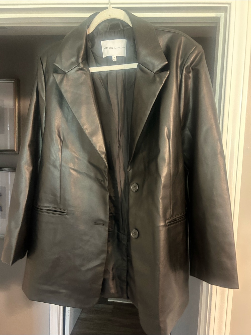 Rebecca Minkoff Black Leather Blazer